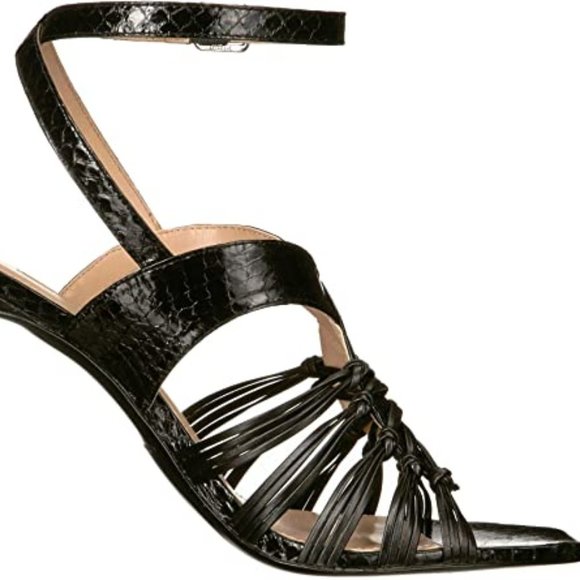 Charles David Womens Vibrant Leather Open Toe Dress Heels 5 - Picture 3 of 7